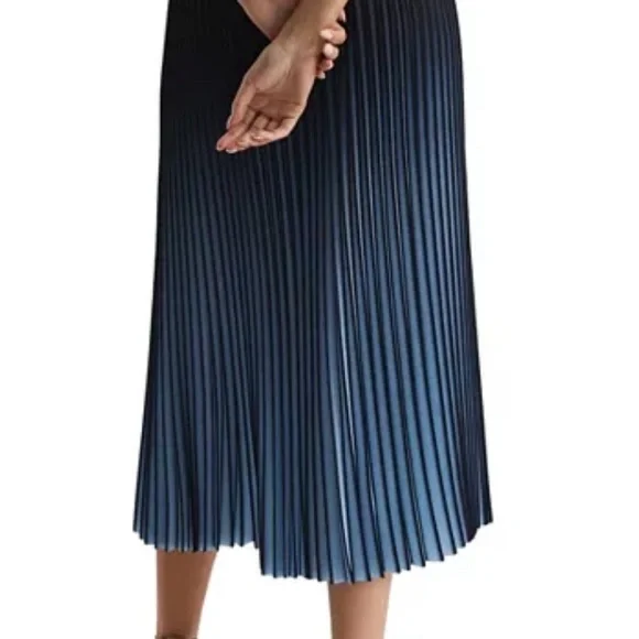 Maje blue ombre pleaded skirt size 3 $325 - Picture 2 of 4